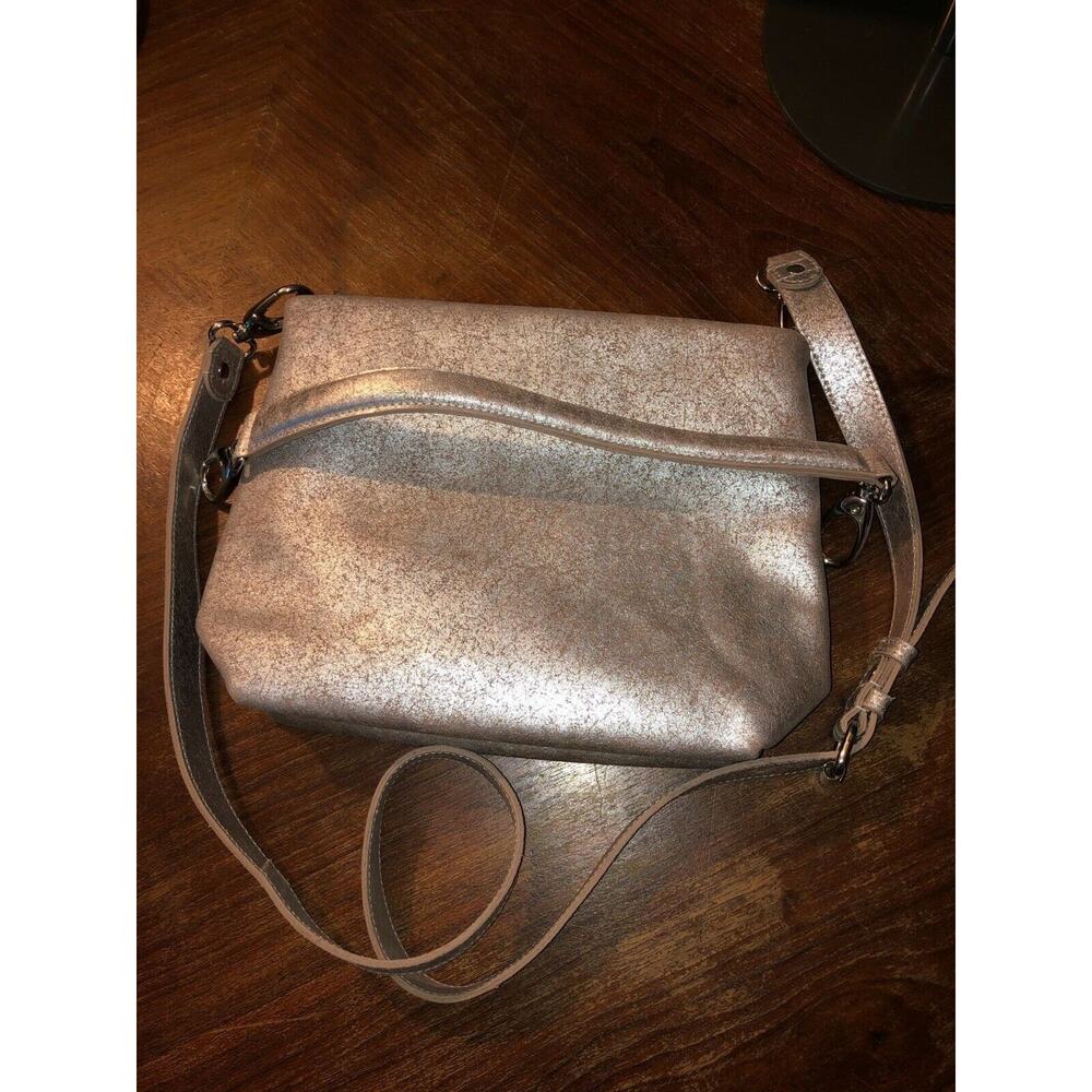 Uno Alla Boho Volta Simple Minimali Leather Metallic Crossbody / Purse